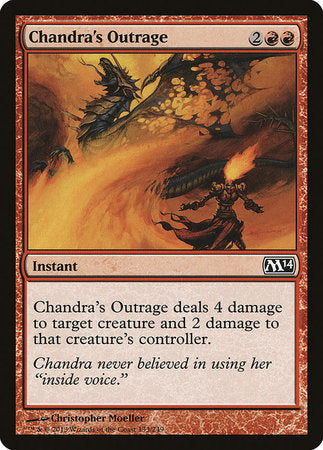 Chandra's Outrage [Magic 2014] | Rook's Games and More