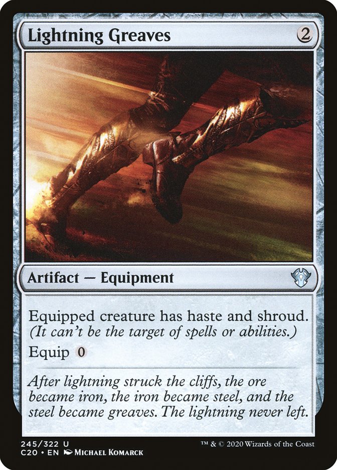Lightning Greaves [Commander 2020] | Rook's Games and More
