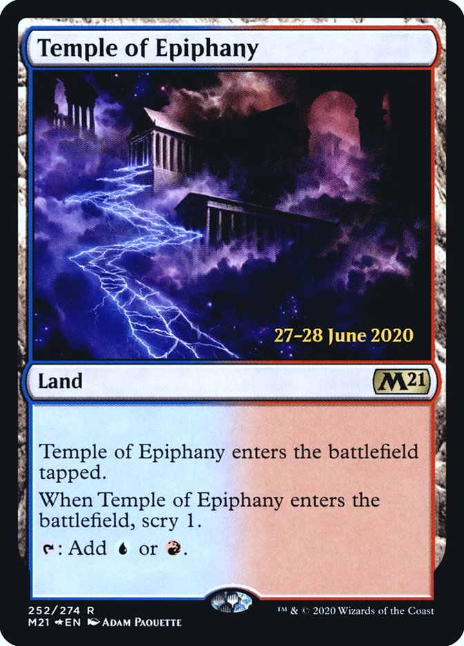 Temple of Epiphany  [Core Set 2021 Prerelease Promos] | Rook's Games and More