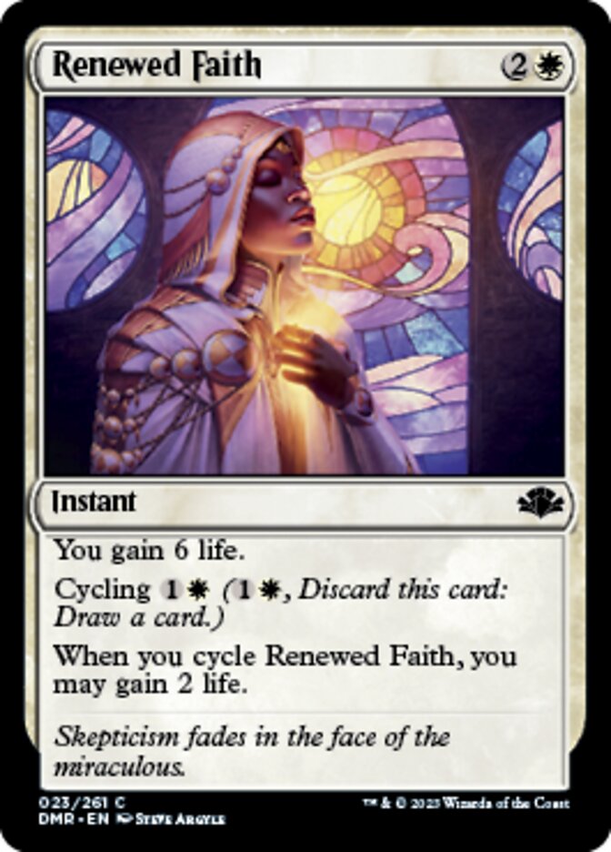 Renewed Faith [Dominaria Remastered] | Rook's Games and More