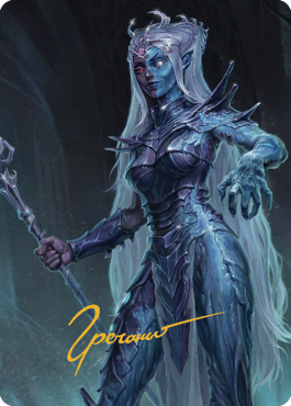 Mocking Doppelganger Art Card (Gold-Stamped Signature) [Commander Legends: Battle for Baldur's Gate Art Series] | Rook's Games and More