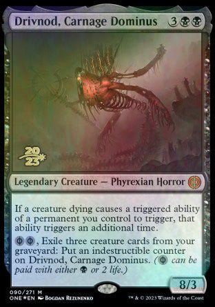 Drivnod, Carnage Dominus [Phyrexia: All Will Be One Prerelease Promos] | Rook's Games and More