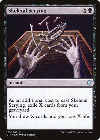 Skeletal Scrying [Commander 2017] | Rook's Games and More