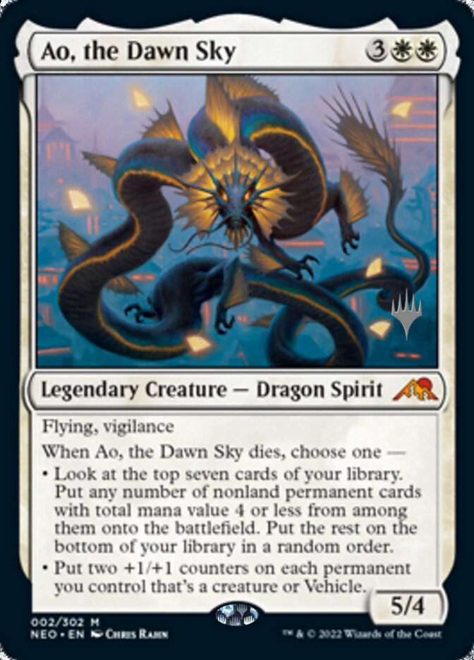 Ao, the Dawn Sky (Promo Pack) [Kamigawa: Neon Dynasty Promos] | Rook's Games and More