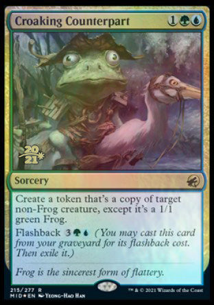 Croaking Counterpart [Innistrad: Midnight Hunt Prerelease Promos] | Rook's Games and More