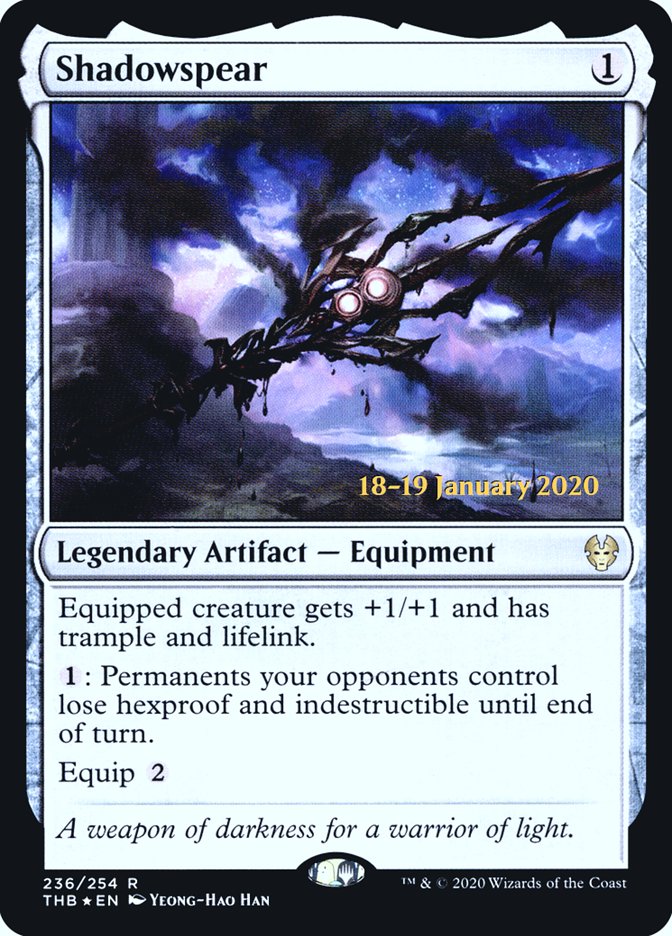 Shadowspear [Theros Beyond Death Prerelease Promos] | Rook's Games and More