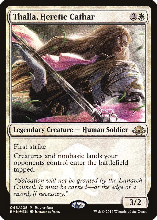 Thalia, Heretic Cathar (Buy-A-Box) [Eldritch Moon Promos] | Rook's Games and More