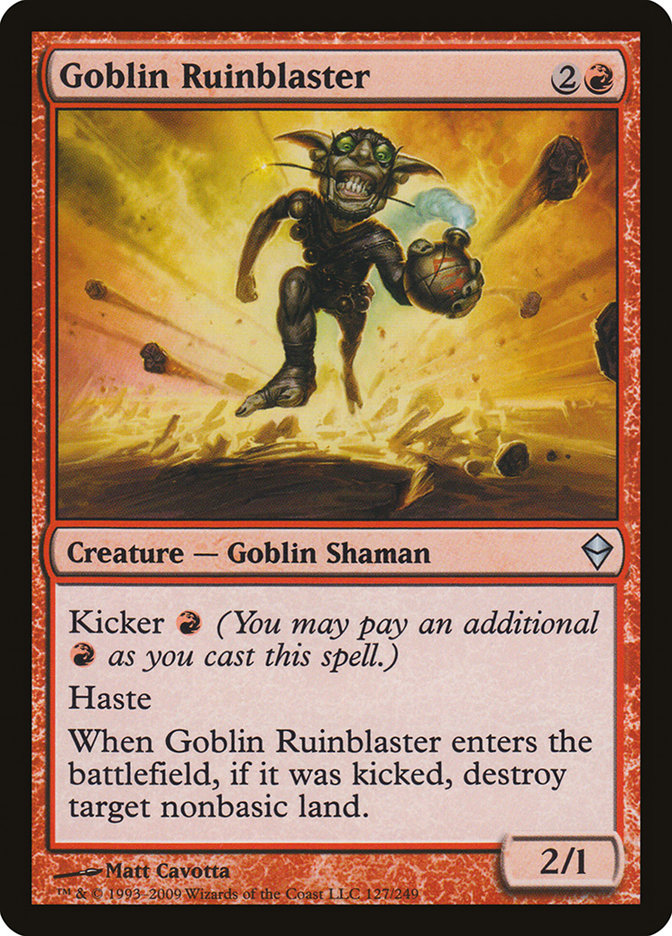 Goblin Ruinblaster [Zendikar] | Rook's Games and More