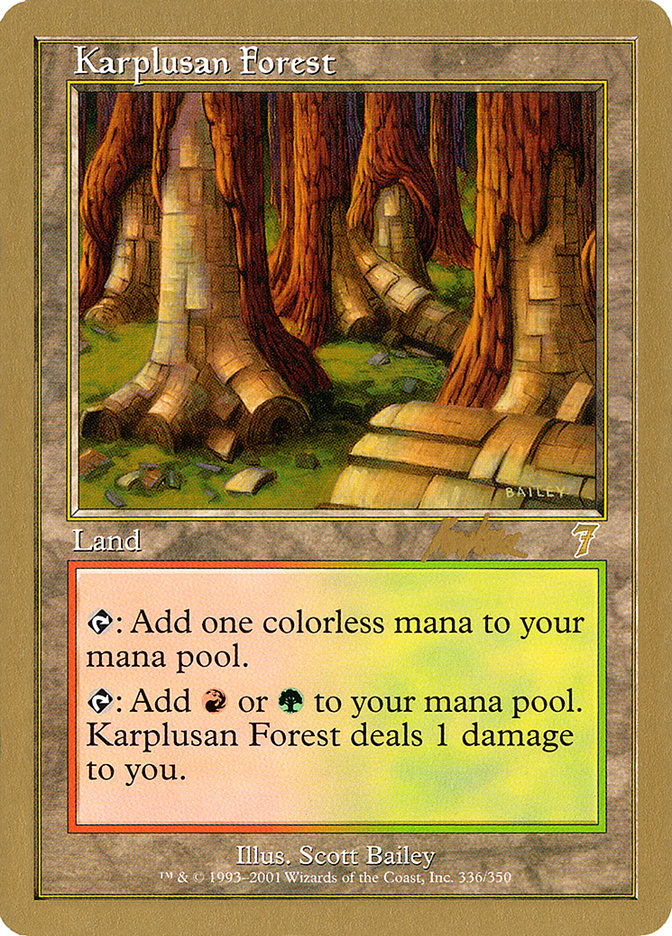 Karplusan Forest (Brian Kibler) [World Championship Decks 2002] | Rook's Games and More