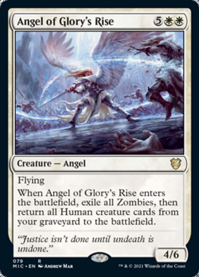 Angel of Glory's Rise [Innistrad: Midnight Hunt Commander] | Rook's Games and More