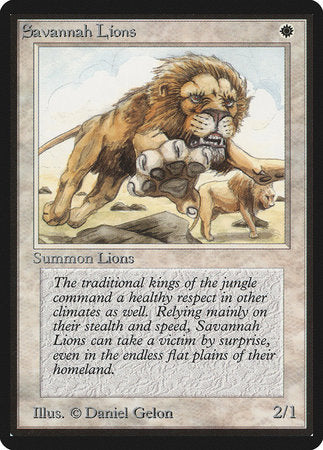 Savannah Lions [Limited Edition Beta] | Rook's Games and More