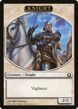 Knight Token [Return to Ravnica Tokens] | Rook's Games and More