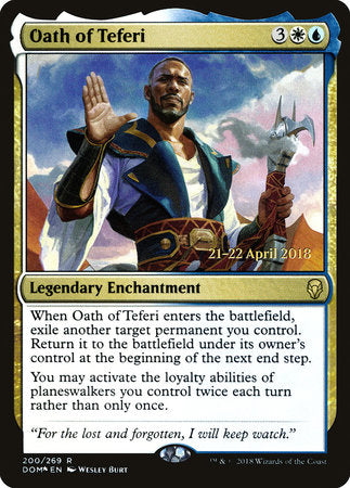 Oath of Teferi [Dominaria Promos] | Rook's Games and More