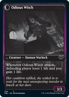 Ragged Recluse // Odious Witch [Innistrad: Double Feature] | Rook's Games and More