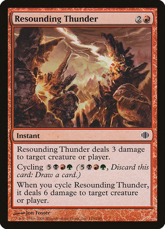 Resounding Thunder [Shards of Alara] | Rook's Games and More
