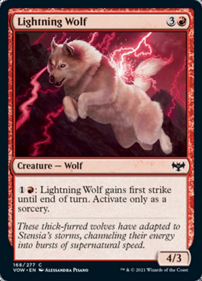 Lightning Wolf [Innistrad: Crimson Vow] | Rook's Games and More