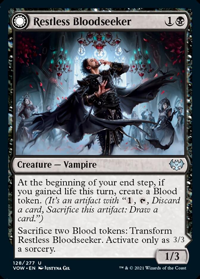 Restless Bloodseeker // Bloodsoaked Reveler [Innistrad: Crimson Vow] | Rook's Games and More