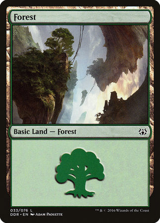 Forest (33) [Duel Decks: Nissa vs. Ob Nixilis] | Rook's Games and More