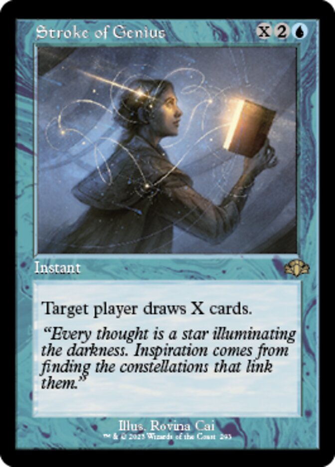 Stroke of Genius (Retro) [Dominaria Remastered] | Rook's Games and More