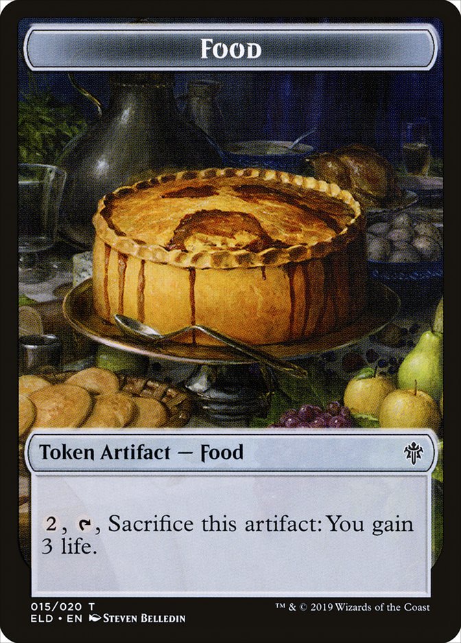 Food (015/020) [Throne of Eldraine Tokens] | Rook's Games and More