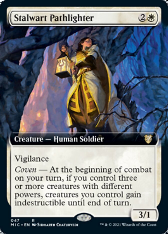 Stalwart Pathlighter (Extended) [Innistrad: Midnight Hunt Commander] | Rook's Games and More