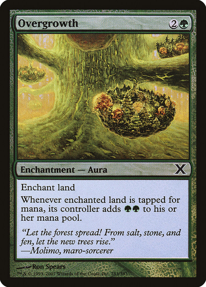 Overgrowth (Premium Foil) [Tenth Edition] | Rook's Games and More