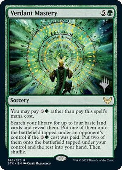 Verdant Mastery (Promo Pack) [Strixhaven: School of Mages Promos] | Rook's Games and More