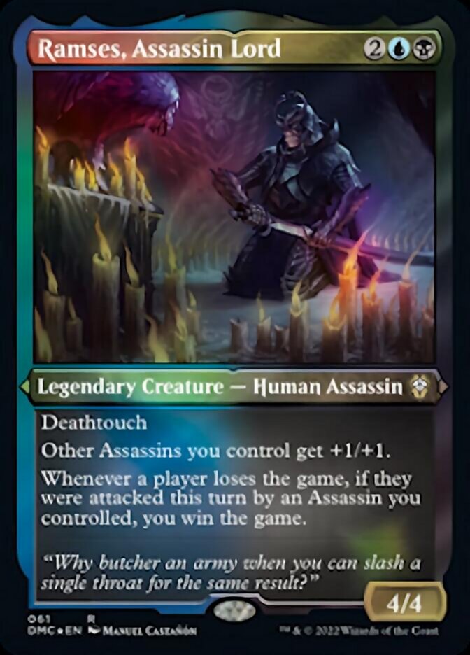 Ramses, Assassin Lord (Foil Etched) [Dominaria United Commander] | Rook's Games and More