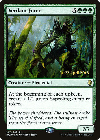 Verdant Force [Dominaria Promos] | Rook's Games and More