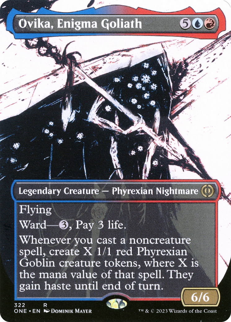 Ovika, Enigma Goliath (Borderless Ichor) [Phyrexia: All Will Be One] | Rook's Games and More