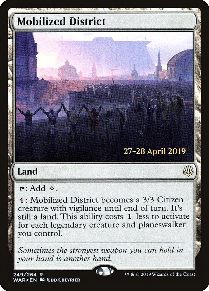 Mobilized District  [War of the Spark Prerelease Promos] | Rook's Games and More