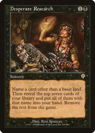 Desperate Research [Invasion] | Rook's Games and More