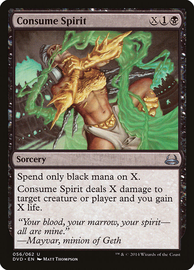 Consume Spirit (Divine vs. Demonic) [Duel Decks Anthology] | Rook's Games and More