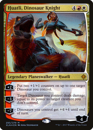 Huatli, Dinosaur Knight [Ixalan] | Rook's Games and More