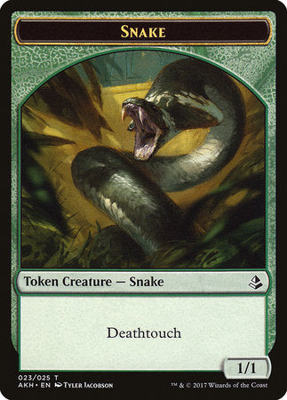 Snake Token [Amonkhet Tokens] | Rook's Games and More