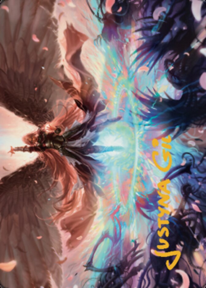 Iridian Maelstrom Art Card (Gold-Stamped Signature) [Dominaria United Art Series] | Rook's Games and More