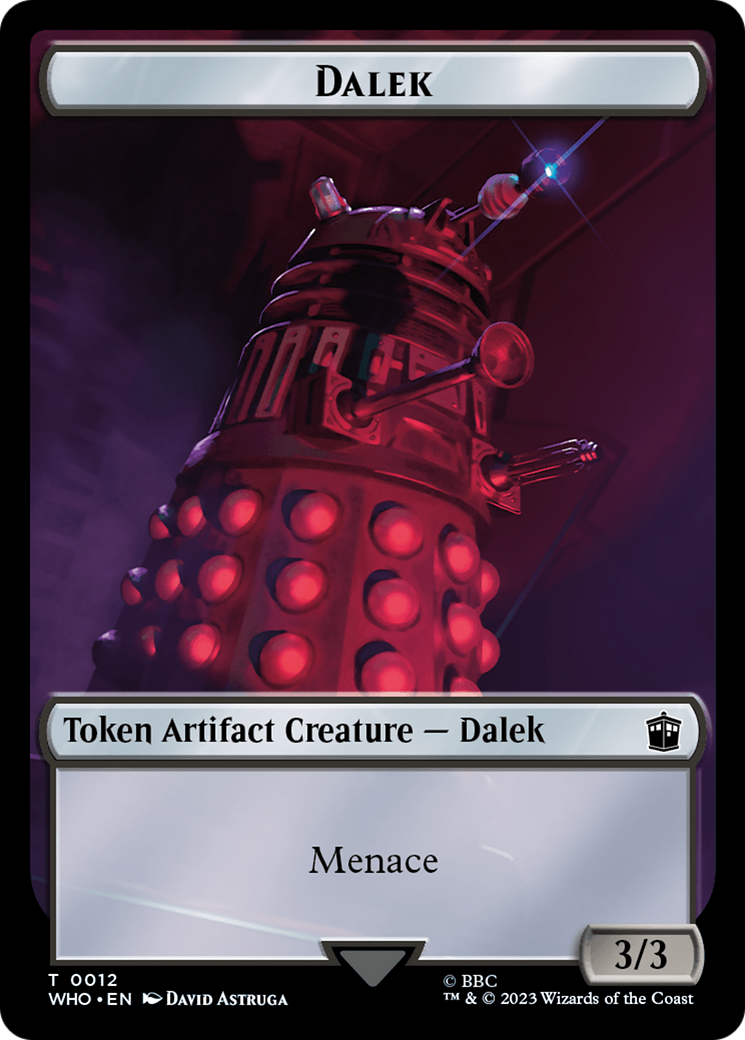 Alien Angel // Dalek Double-Sided Token [Doctor Who Tokens] | Rook's Games and More