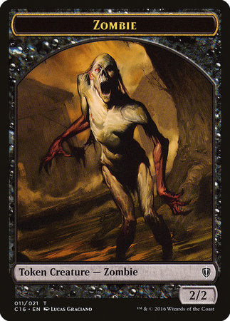 Zombie // Worm Double-sided Token [Commander 2016 Tokens] | Rook's Games and More