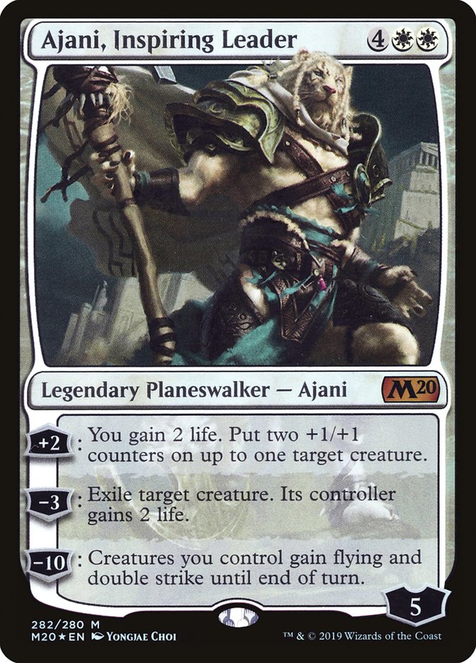 Ajani, Inspiring Leader [Core Set 2020] | Rook's Games and More