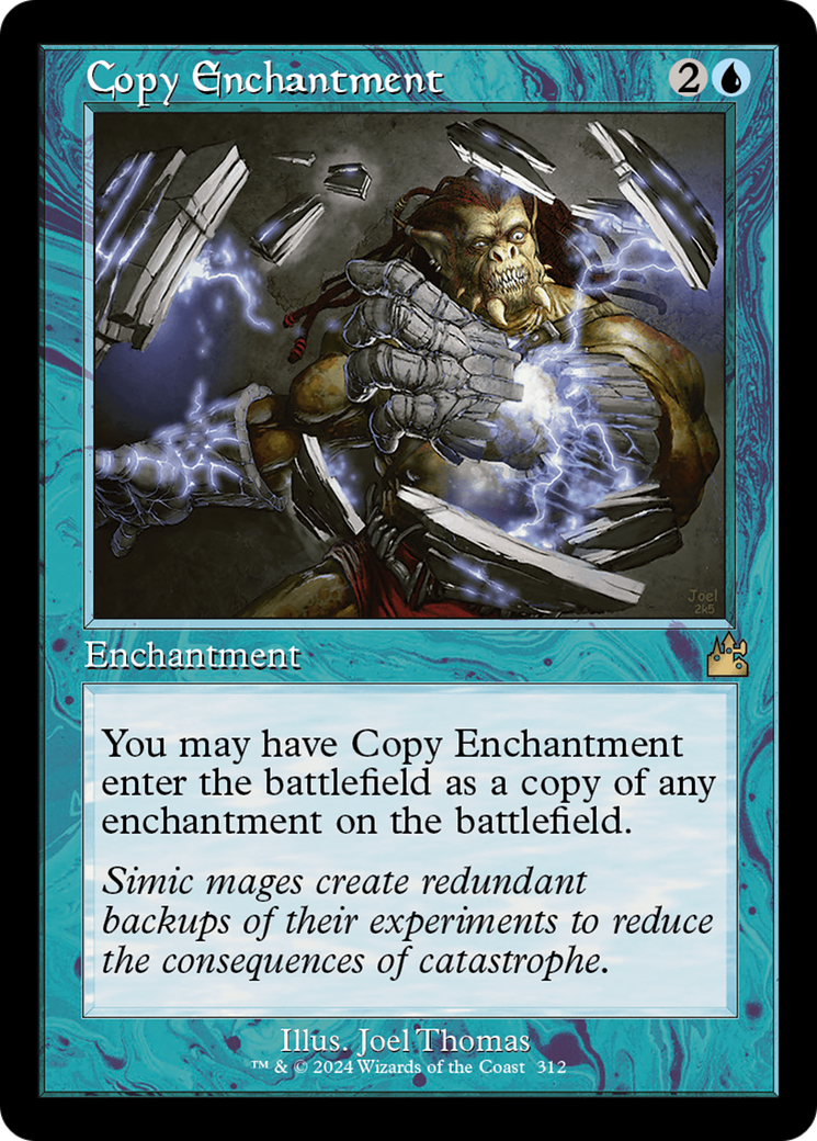 Copy Enchantment (Retro Frame) [Ravnica Remastered] | Rook's Games and More