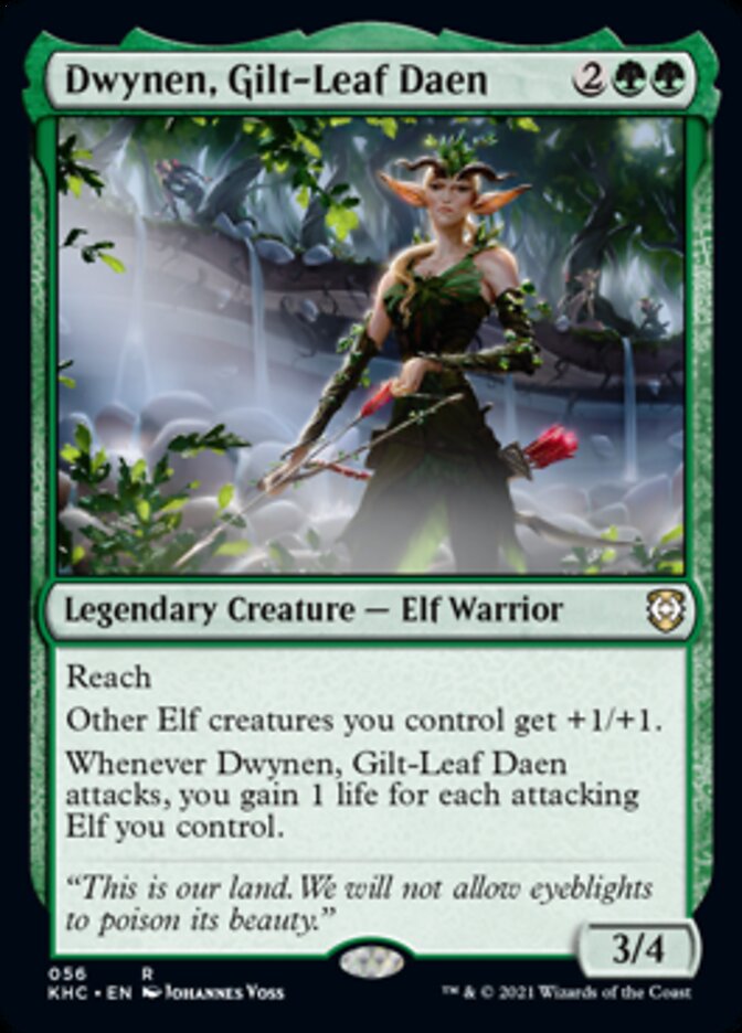 Dwynen, Gilt-Leaf Daen [Kaldheim Commander] | Rook's Games and More