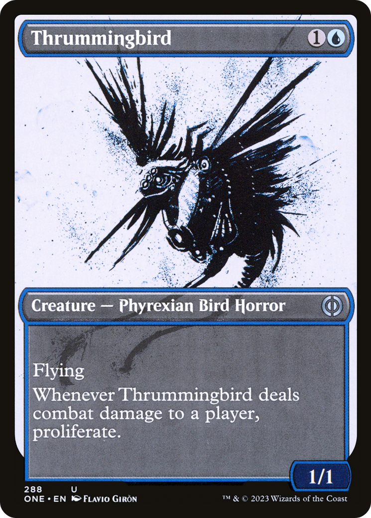 Thrummingbird (Showcase Ichor) [Phyrexia: All Will Be One] | Rook's Games and More