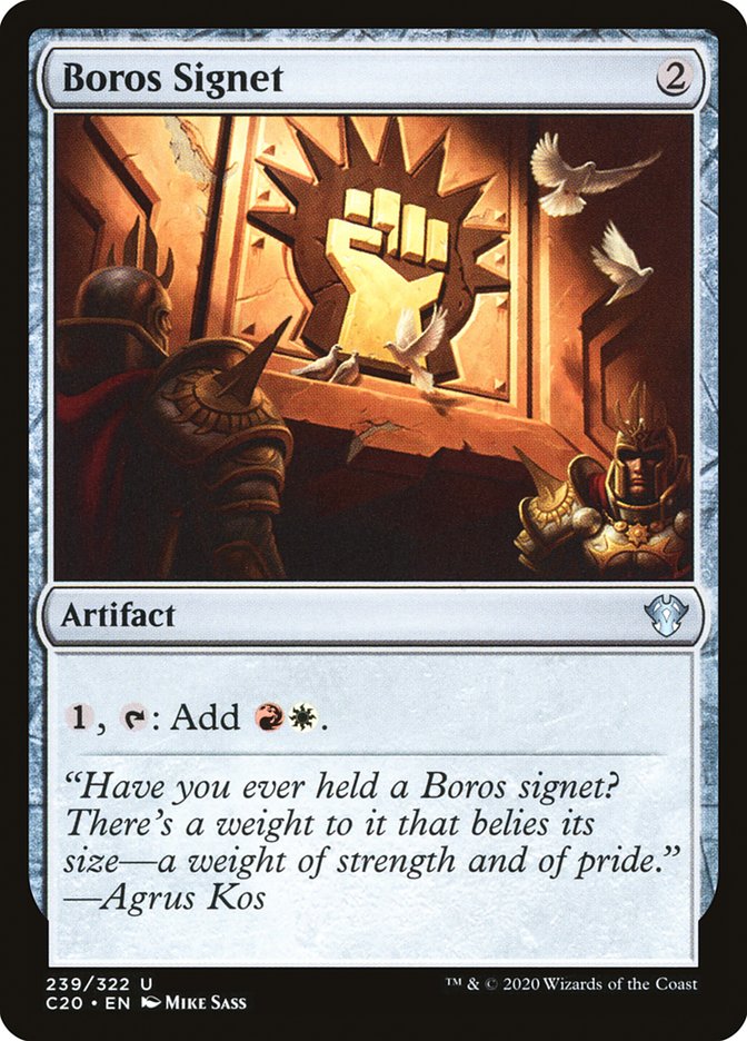 Boros Signet [Commander 2020] | Rook's Games and More