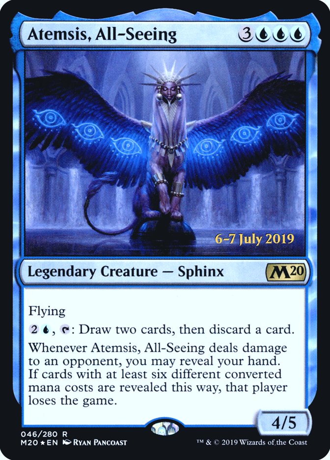 Atemsis, All-Seeing  [Core Set 2020 Prerelease Promos] | Rook's Games and More