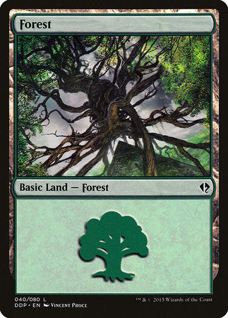 Forest (40) [Duel Decks: Zendikar vs. Eldrazi] | Rook's Games and More
