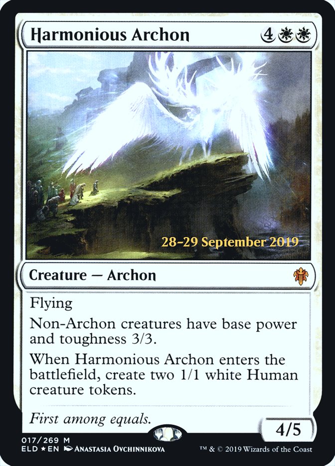 Harmonious Archon  [Throne of Eldraine Prerelease Promos] | Rook's Games and More