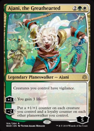 Ajani, the Greathearted [War of the Spark] | Rook's Games and More