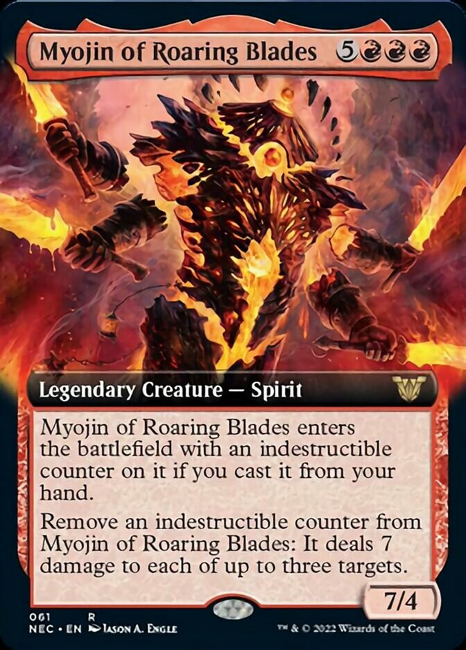 Myojin of Roaring Blades (Extended) [Kamigawa: Neon Dynasty Commander] | Rook's Games and More
