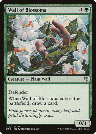 Wall of Blossoms [Commander 2016] | Rook's Games and More