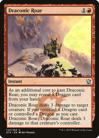 Draconic Roar [Dragons of Tarkir] | Rook's Games and More